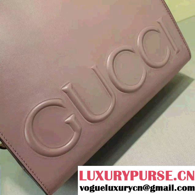 Gucci XL Leather Tote Small Bag 409380 Pink 2016