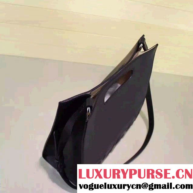 Gucci XL Leather Tote Small Bag 409380 Black 2016