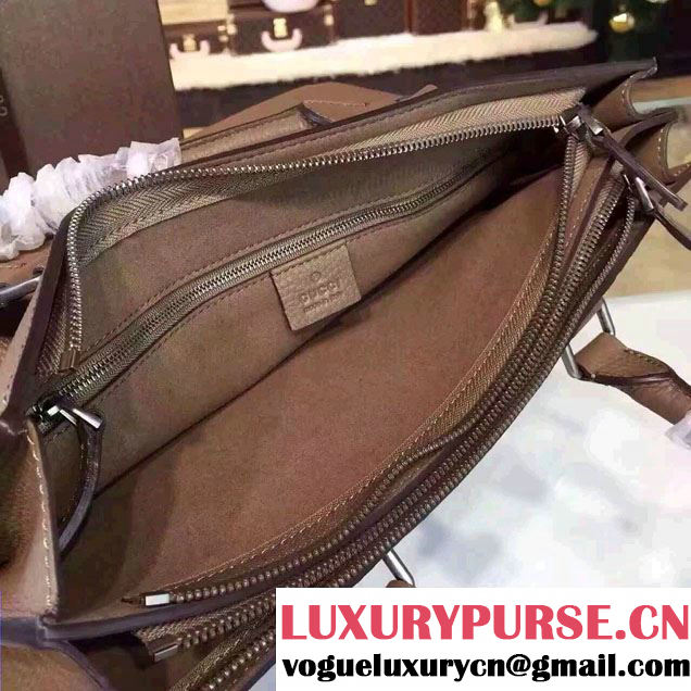 Gucci Dionysus Leather Briefcase Tote Bag 397657 Camel