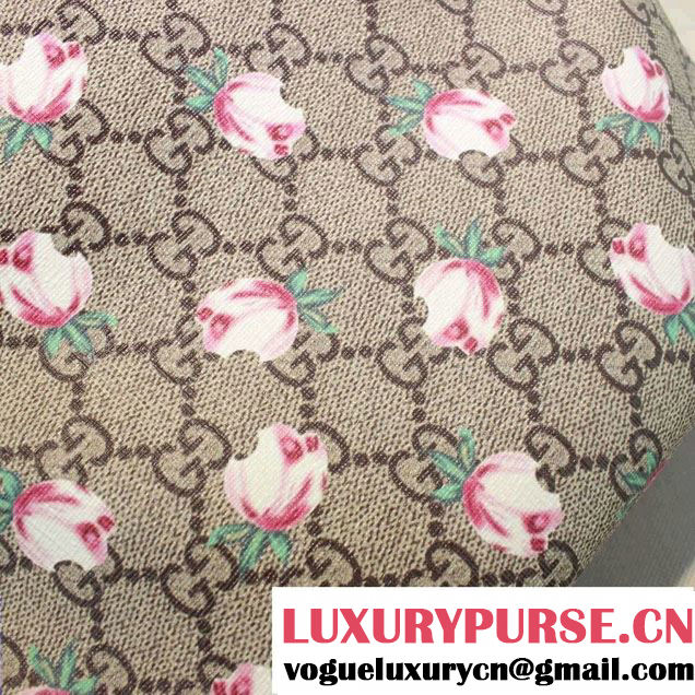 Gucci Children'S GG Supreme Canvas Tote Bag 410812 Flowers 2016
