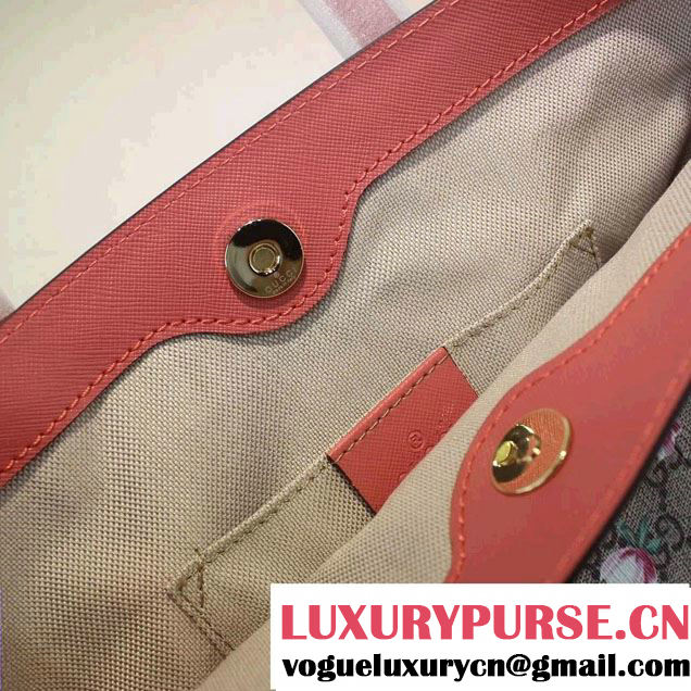 Gucci Children'S GG Supreme Canvas Tote Bag 410812 Flowers 2016
