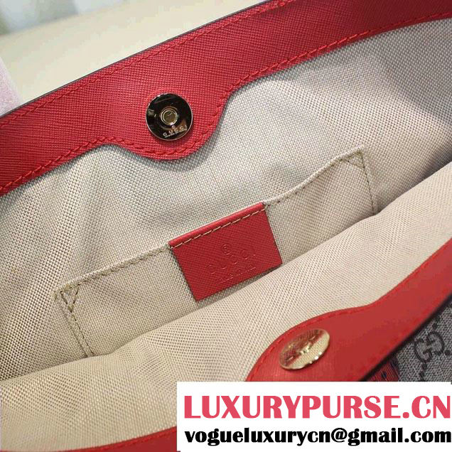 Gucci Children'S GG Supreme Canvas Tote Bag 410812 Ladybugs 2016