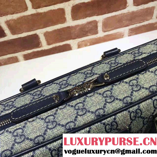 Gucci Briefcase Bag 201480 GG Plus Blue