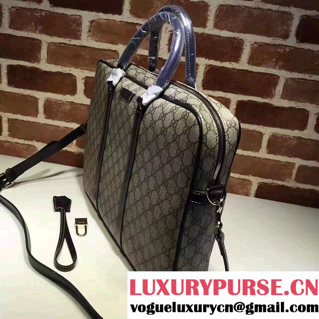 Gucci Briefcase Bag 201480 GG Plus Coffee