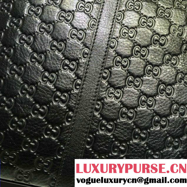 Gucci Briefcase Bag 201480 Guccissima Leather Black