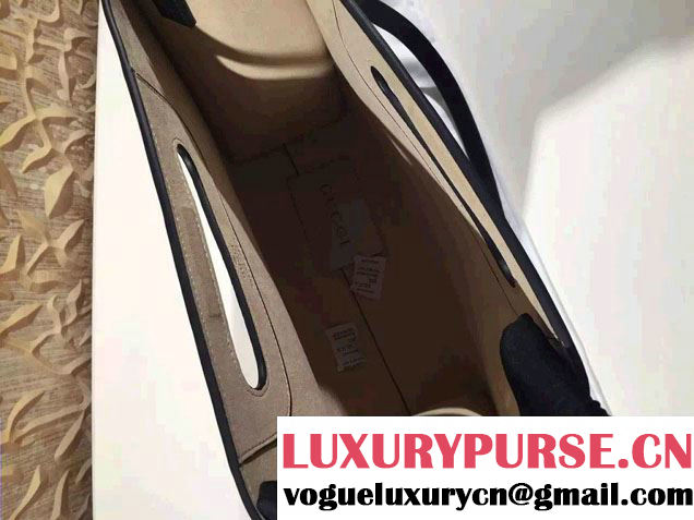 Gucci GucciGhost with Real Leather Tote Small Bag 409380 Black/Yellow 2016