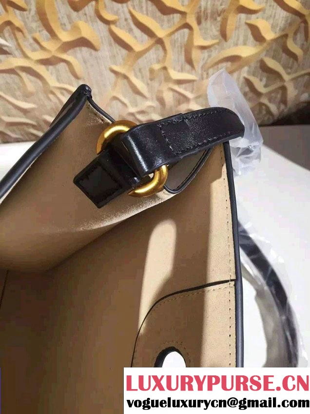 Gucci GucciGhost with Real Leather Tote Medium Bag 414476/409378 Black/Pink 2016