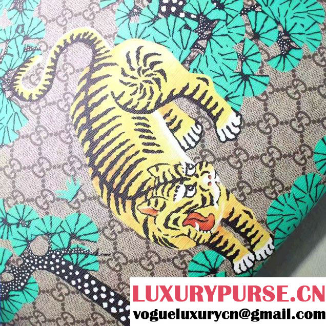 Gucci Soft GG Supreme Tote Bag 453705 Bengal Green 2016