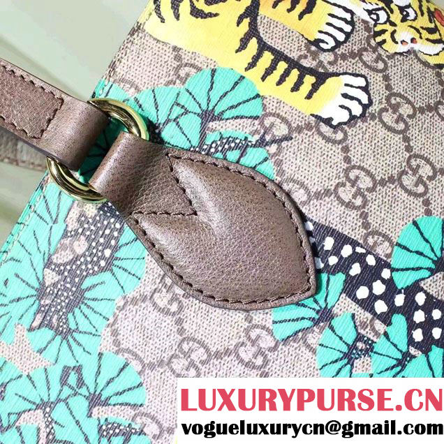 Gucci Soft GG Supreme Tote Bag 453705 Bengal Green 2016