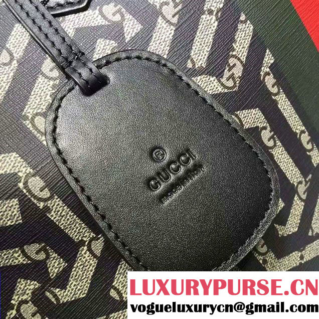 Gucci GG Supreme Web Medium Tote Bag 429002 Caleido Web Bee 2016