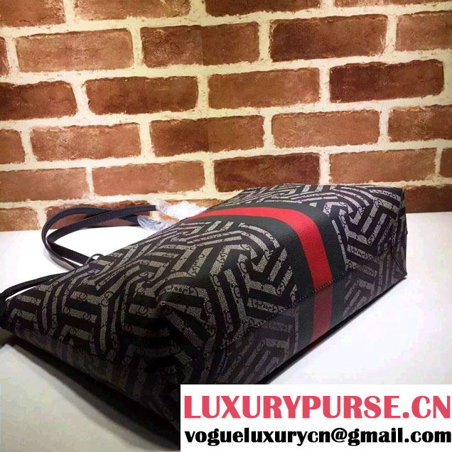Gucci GG Supreme Web Medium Tote Bag 429002 Caleido Web Bee 2016