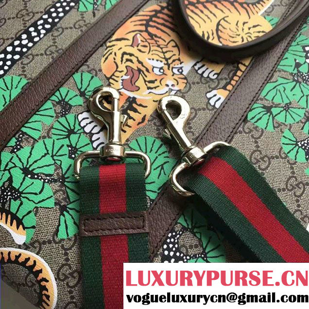 Gucci GG Supreme Tote Bag 406387 Bengal Green 2016