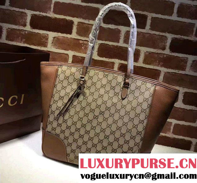 Gucci Bree Original GG Canvas Tote Bag 323671 Brown