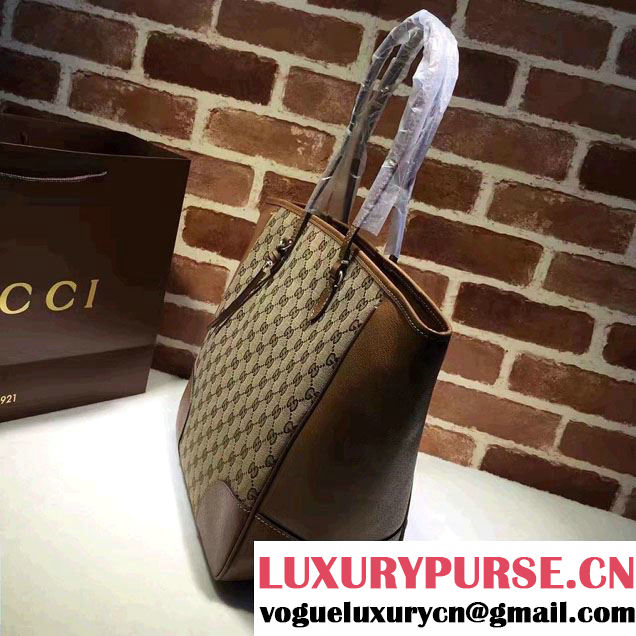 Gucci Bree Original GG Canvas Tote Bag 323671 Brown