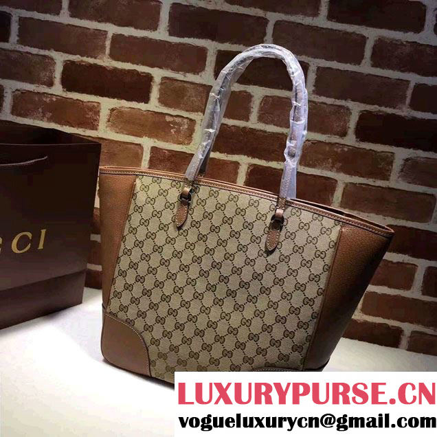 Gucci Bree Original GG Canvas Tote Bag 323671 Brown