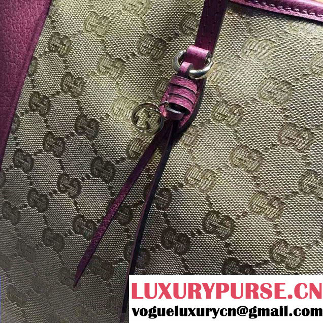 Gucci Bree Original GG Canvas Tote Bag 323671 Fuchsia
