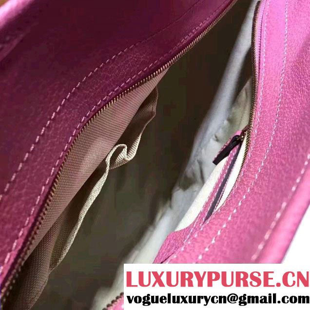 Gucci Bree Original GG Canvas Tote Bag 323671 Fuchsia