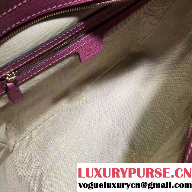 Gucci Bree Original GG Canvas Tote Bag 323671 Fuchsia