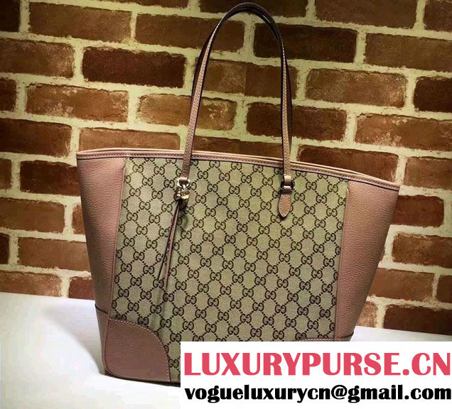 Gucci Bree Original GG Canvas Tote Bag 323671 Nude Pink