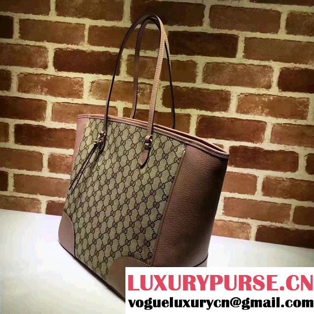 Gucci Bree Original GG Canvas Tote Bag 323671 Nude Pink