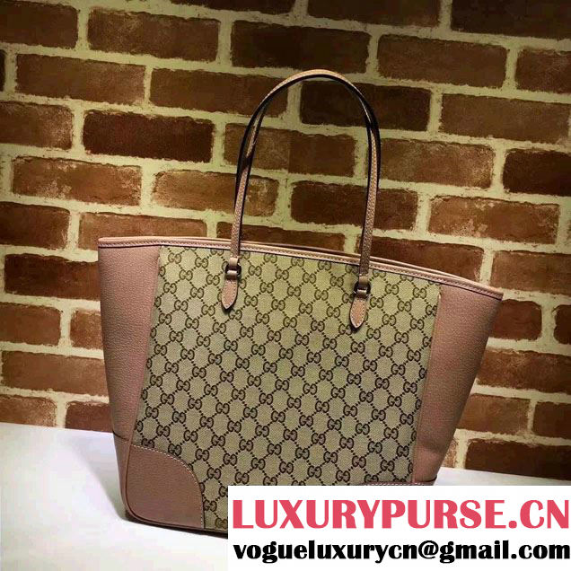 Gucci Bree Original GG Canvas Tote Bag 323671 Nude Pink