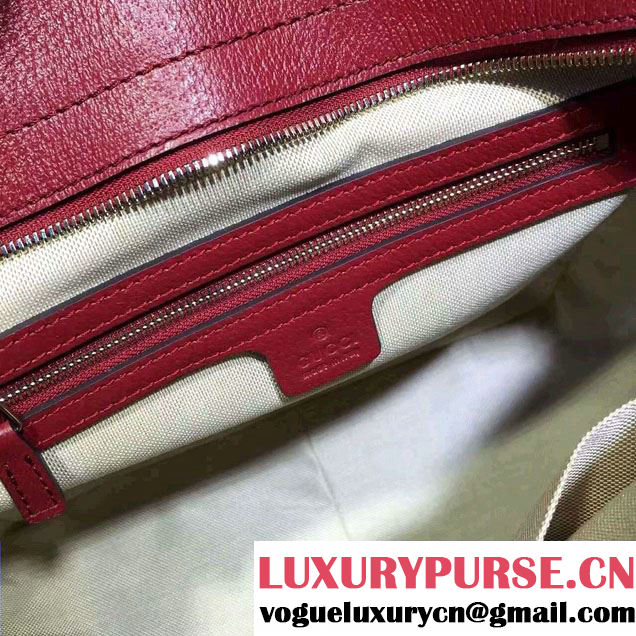 Gucci Bree Original GG Canvas Tote Bag 323671 Red