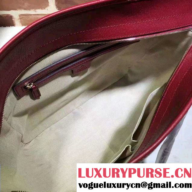 Gucci Bree Original GG Canvas Tote Bag 323671 Red