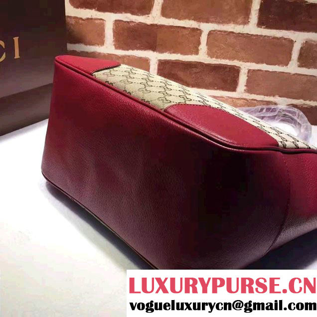 Gucci Bree Original GG Canvas Tote Bag 323671 Red