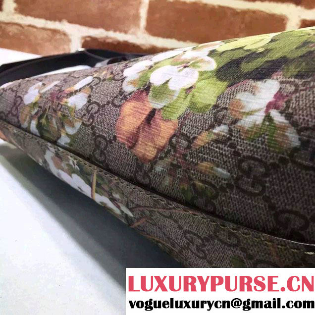 Gucci GG Supreme Canvas Tote Small Bag 432124 Green Blooms 2016