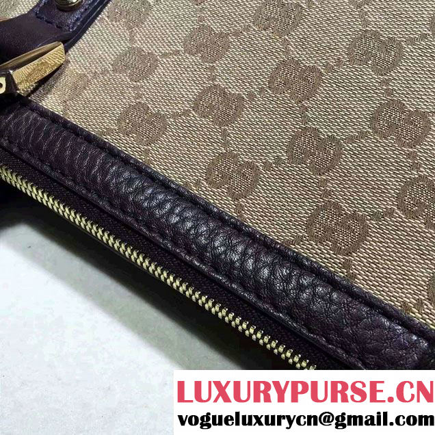 Gucci GG Canvas Convertible Tote Bag 341503 Coffee 2016
