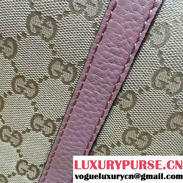 Gucci GG Canvas Convertible Tote Bag 341503 Nude Pink 2016