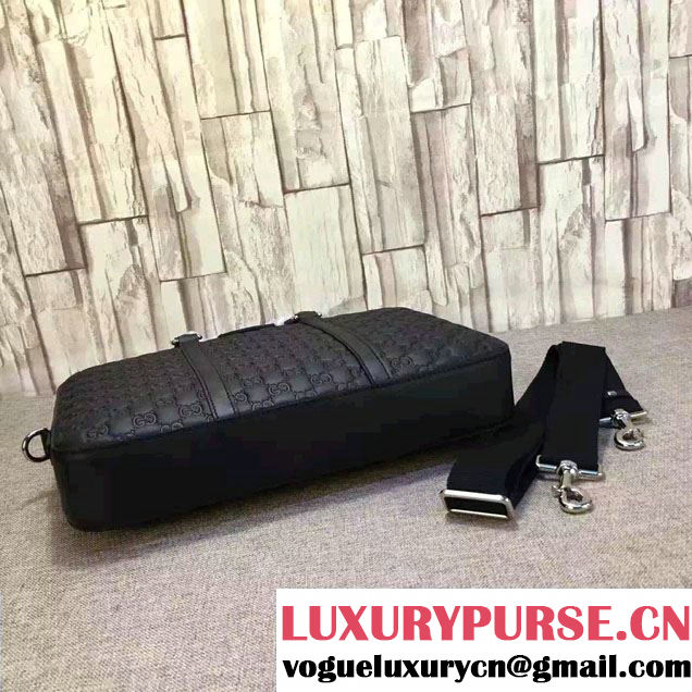 Gucci Signature Leather Briefcase Medium Bag 435322 2016