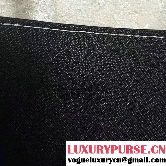 Gucci Reversible GG Leather Tote Medium Bag 368568 Black 2016