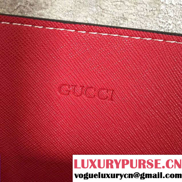 Gucci Reversible GG Leather Tote Medium Bag 368568 Red 2016