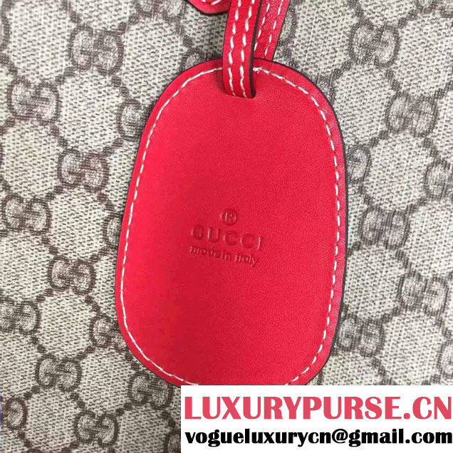 Gucci Reversible GG Leather Tote Medium Bag 368568 Red 2016