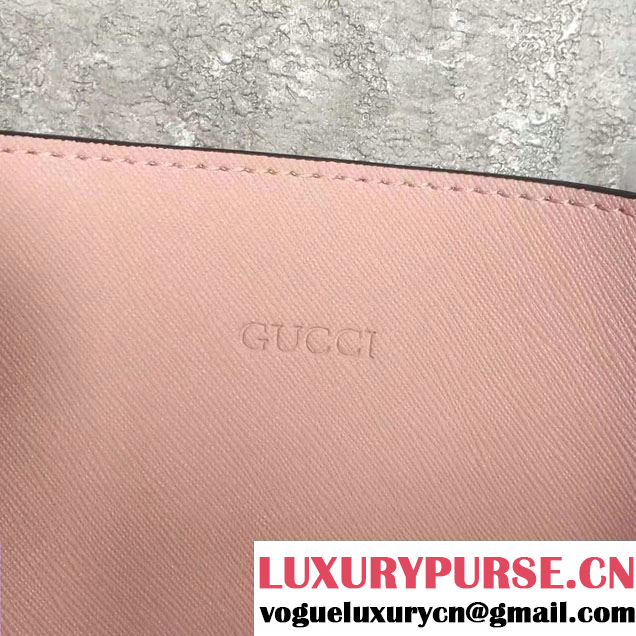 Gucci Reversible GG Leather Tote Medium Bag 368568 Pink 2016