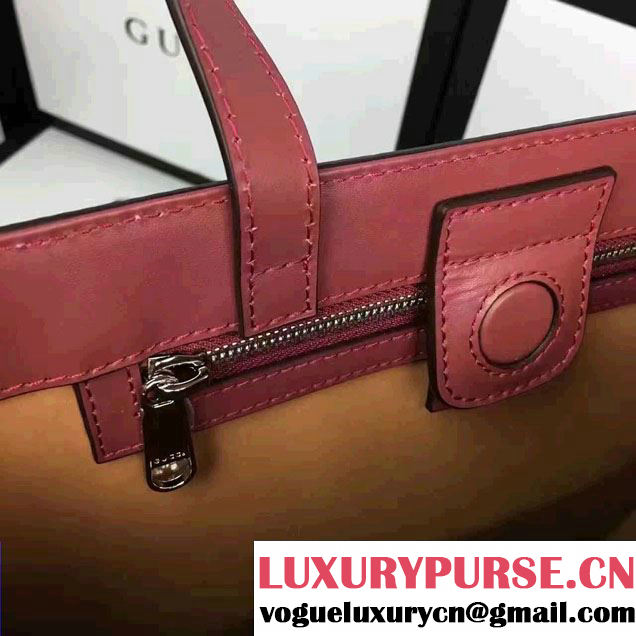 Gucci Soft GG Supreme Tote Bag 450950 Red Blooms Print 2016