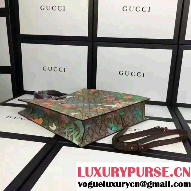 Gucci Soft GG Supreme Tote Bag 450950 Tian Print 2016