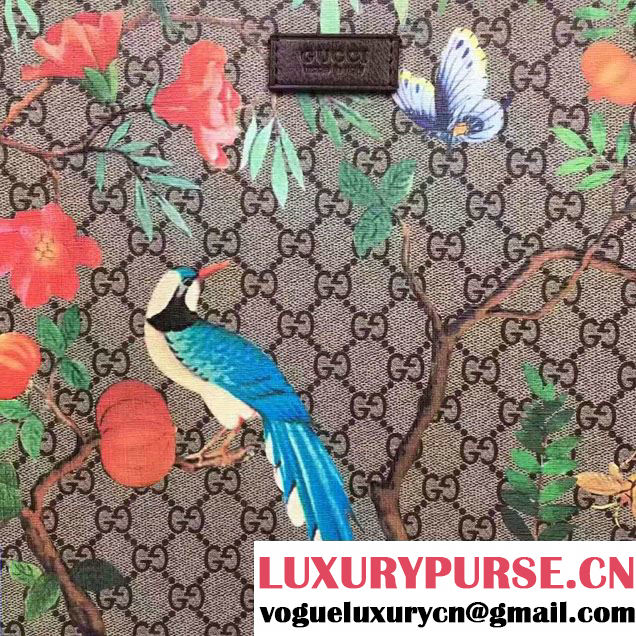 Gucci Soft GG Supreme Tote Bag 450950 Tian Print 2016