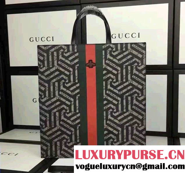 Gucci Soft GG Supreme Tote Bag 450950 GG Caleido Web 2016