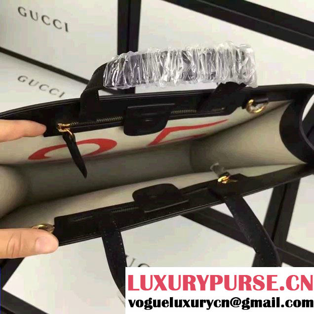 Gucci Soft GG Supreme Tote Bag 450950 Tiger And L'Aveugle Par Amour Print 2016