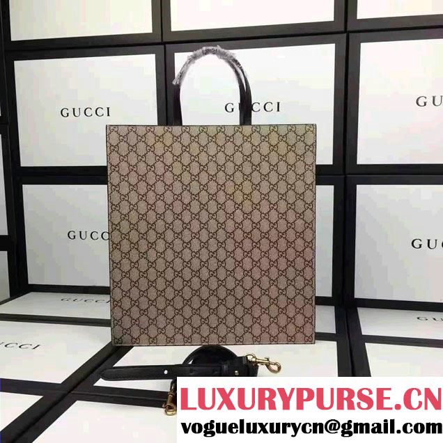 Gucci Soft GG Supreme Tote Bag 450950 Bee And Blind For Love Print 2016