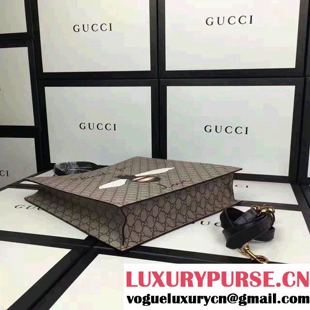 Gucci Soft GG Supreme Tote Bag 450950 Bee And Blind For Love Print 2016