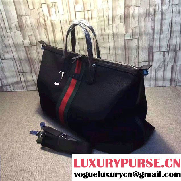 Gucci Web Techno Canvas Carry-On Duffle Large Bag 353406