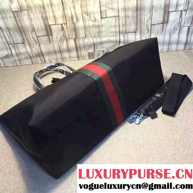 Gucci Web Techno Canvas Carry-On Duffle Large Bag 353406