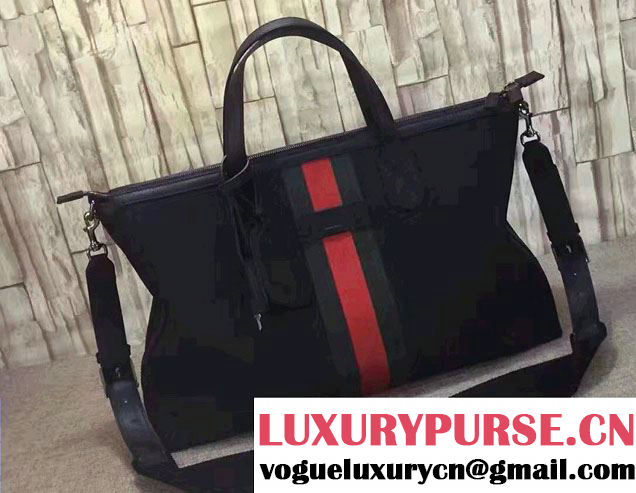 Gucci Web Techno Canvas Carry-On Duffle Bag 359261