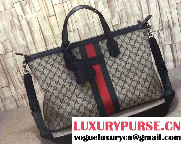 Gucci Web GG Supreme Carry-On Duffle Bag 359261
