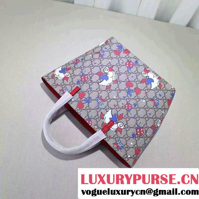 Gucci Children'S GG Supreme Canvas Tote Bag 410812 Ducks 2017