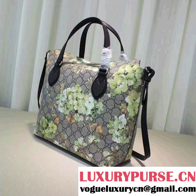 Gucci GG Supreme Small Top Handle Tote Bag 429147 Blooms Green