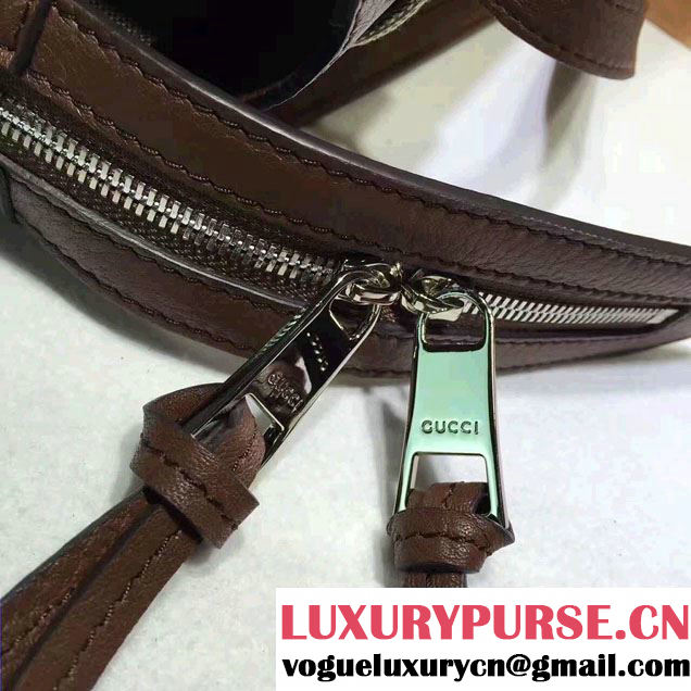 Gucci GG Supreme Tote With Top Handle 370822 Dark Coffee 2017